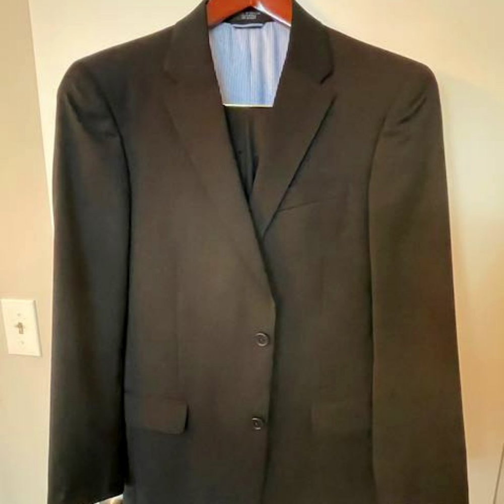 Tommy Hilfiger Black wool suit 38R